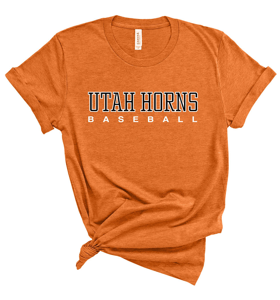 Thumbnail: Utah Horns Baseball Basic Tee