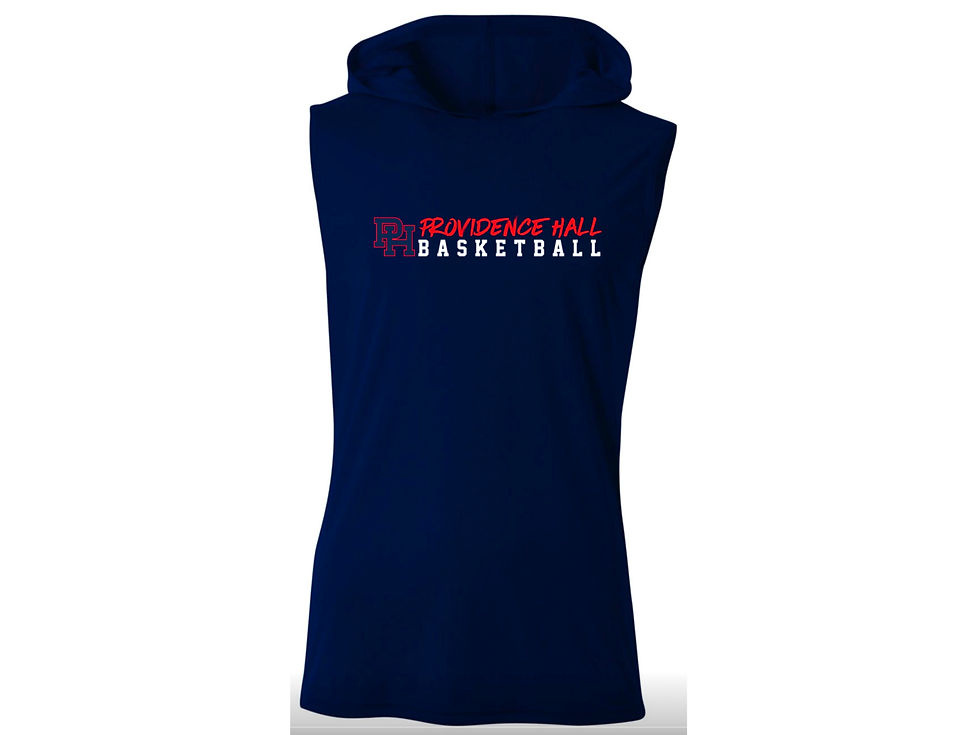 Providence Hall Basketball Sleeveless Hooded Tee