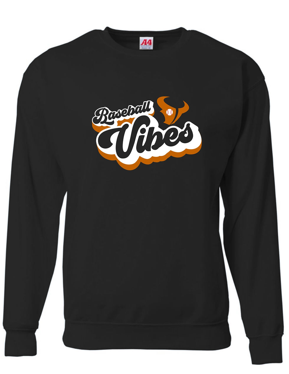 Thumbnail: Horns Baseball Vibes Drifit Crewneck Sweater