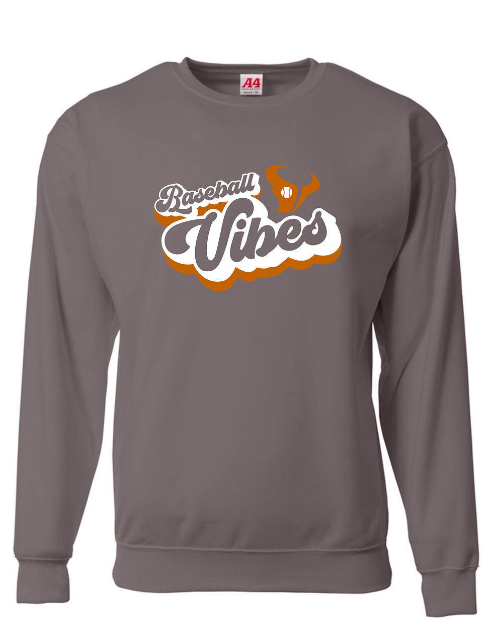 Thumbnail: Horns Baseball Vibes Drifit Crewneck Sweater