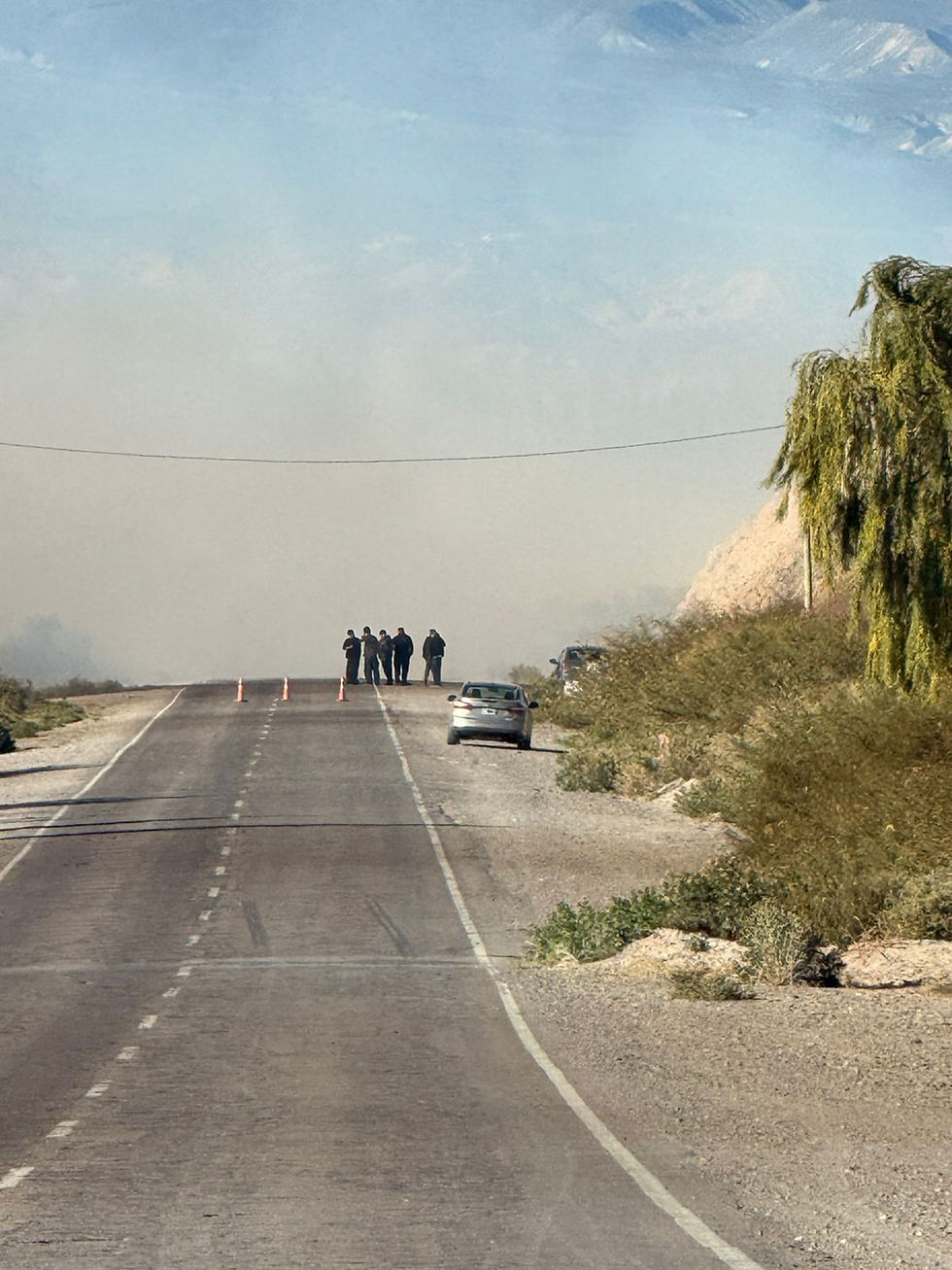 Gran incendio en la zona del Matadero Municipal de Rodeo