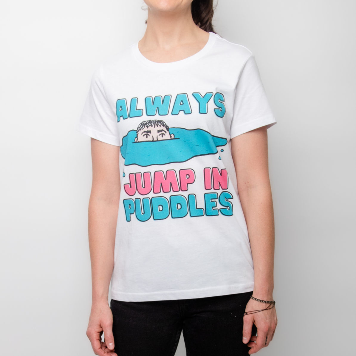 Women Always Jump In Puddles 