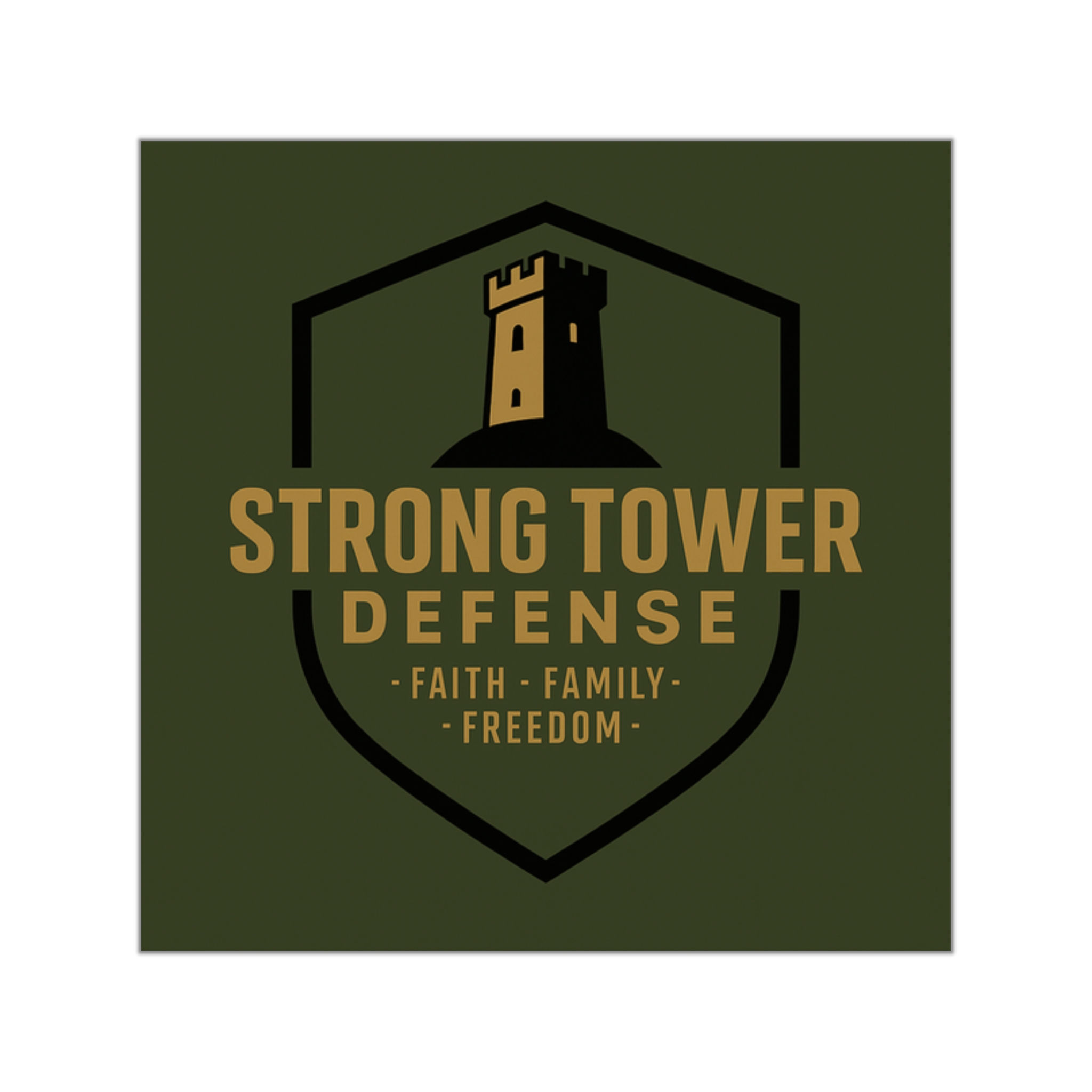 Strong Tower Defense Vinyl Stickers