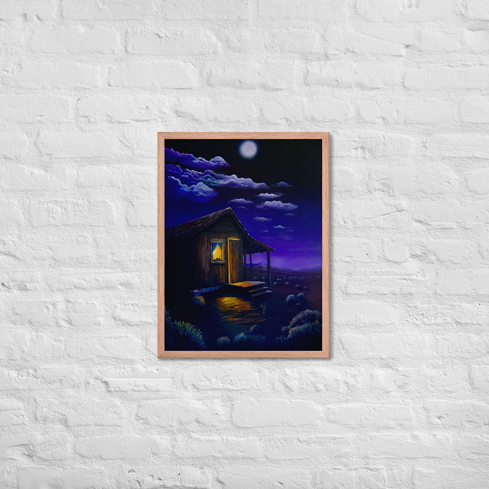 Thumbnail: Title: Keepers of The Night - Acrylic on Birchwood Print - Various sizes