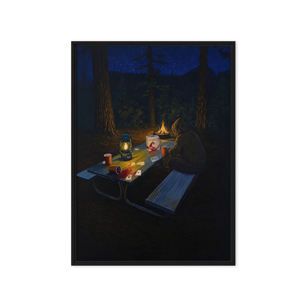 Thumbnail: Title: Absence - Acrylic on Framed Canvas Print - Various sizes