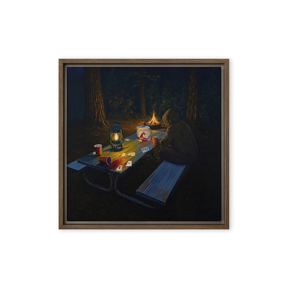 Thumbnail: Title: Absence - Acrylic on Framed Canvas Print - Various sizes