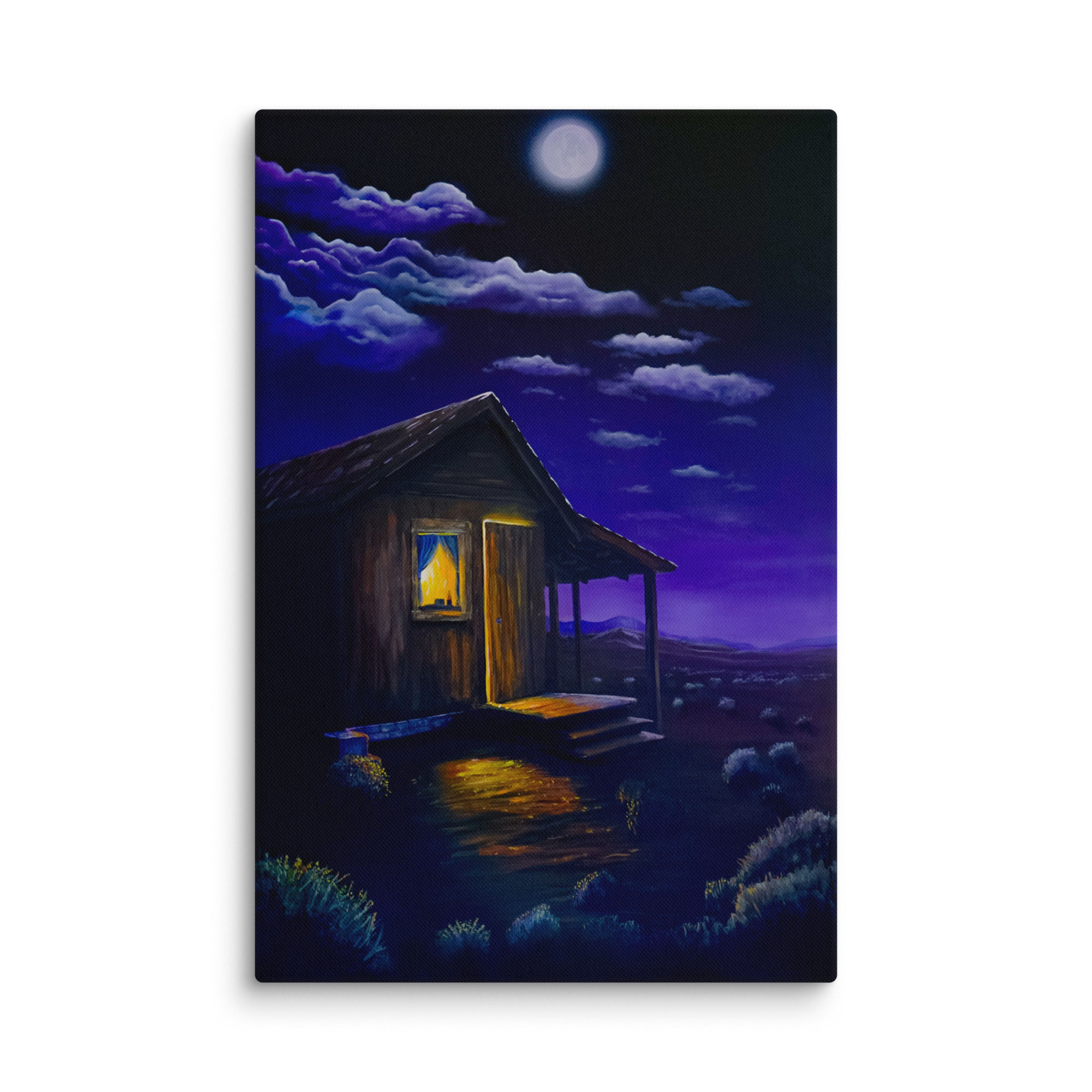 Title: Keepers of The Night - Acrylic on Birchwood Canvas Print - Various sizes