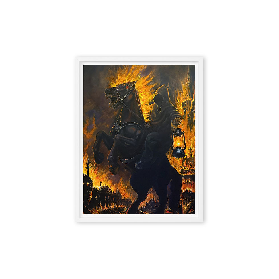 Thumbnail: Title: The Reckoning - Acrylic on Board (Print Reproduction Canvas) 2026