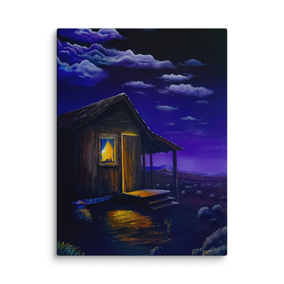 Thumbnail: Title: Keepers of The Night - Acrylic on Birchwood Canvas Print - Various sizes