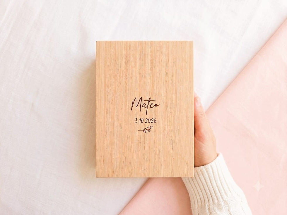 Miniatura: marco de fotos libro de madera personalizado regalo para personas especiales