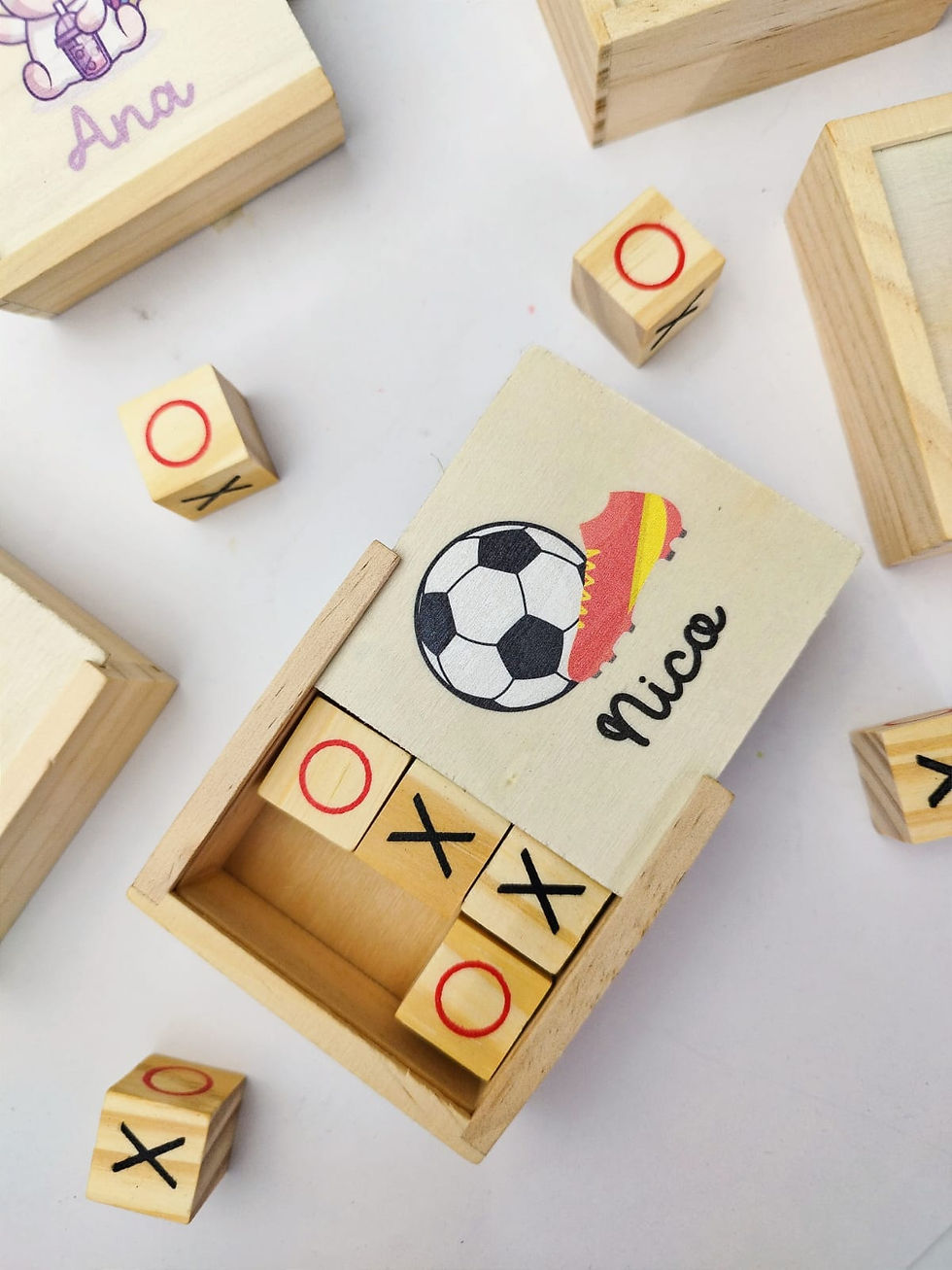 Miniatura: juego tres en raya impresos a color regalo infantil