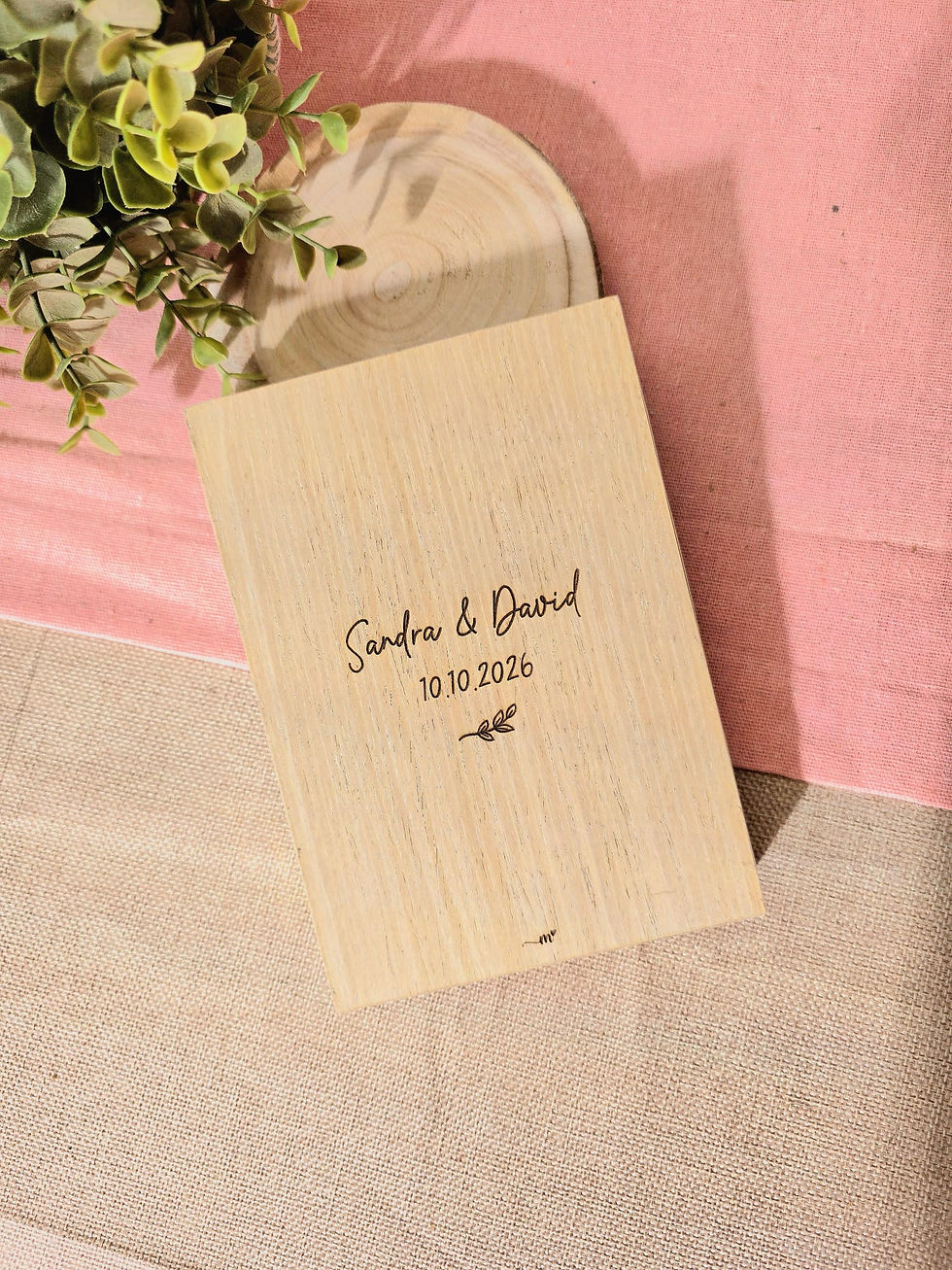 Miniatura: marco de fotos libro de madera personalizado regalo para personas especiales