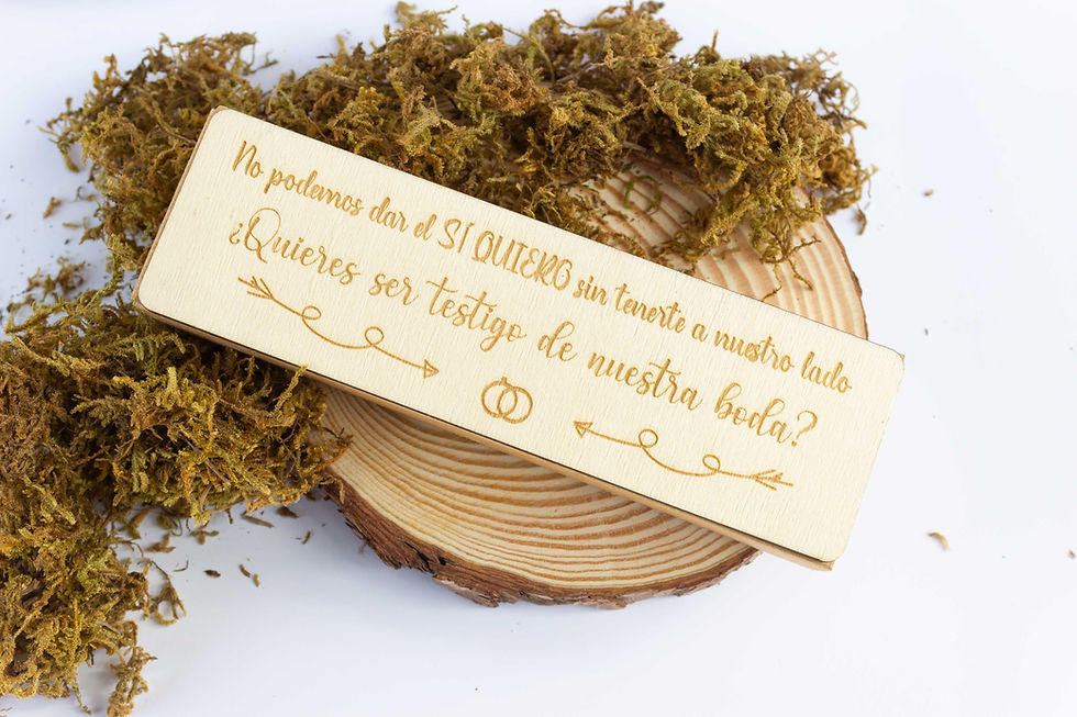 Miniatura: caja boli portaminas testigos grabada regalo testigos boda