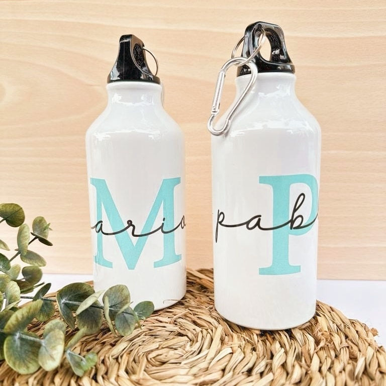Miniatura: botellas de agua aluminio personalizadas para niños regalo boda comunion