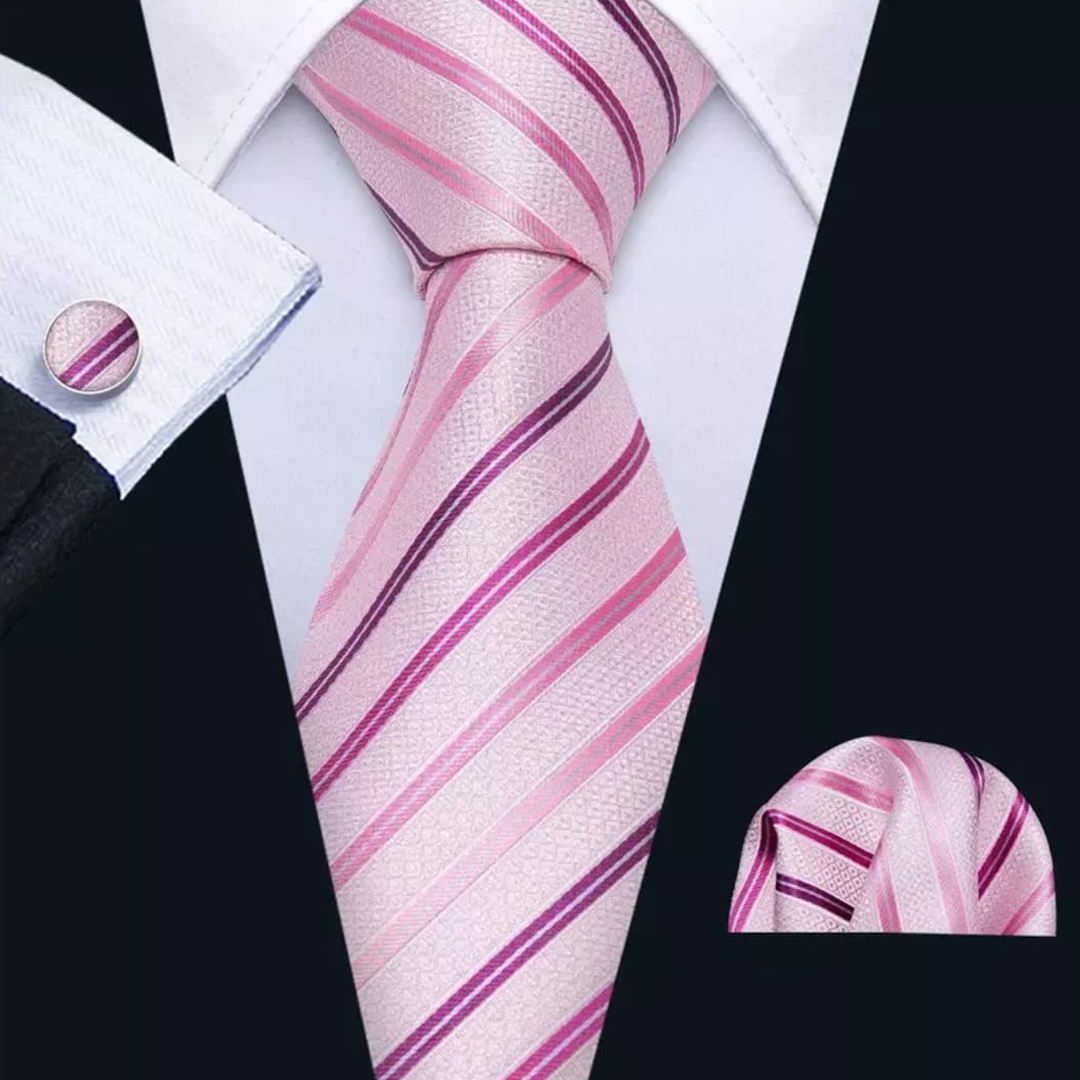 TIE SET PINK