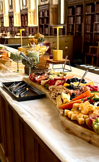 Buffet catering setup by Social Butterfly Catering in Norman OK