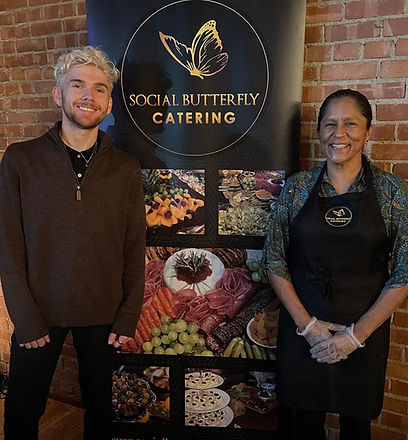 Behind the scenes food prep in Norman catering
