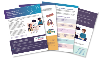 Work with Media to Get the Story Right on Gender-Based Violence