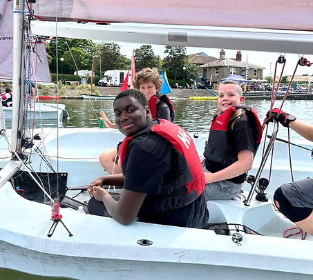 Young Carers Activities, sailing in Bristol Harbourside