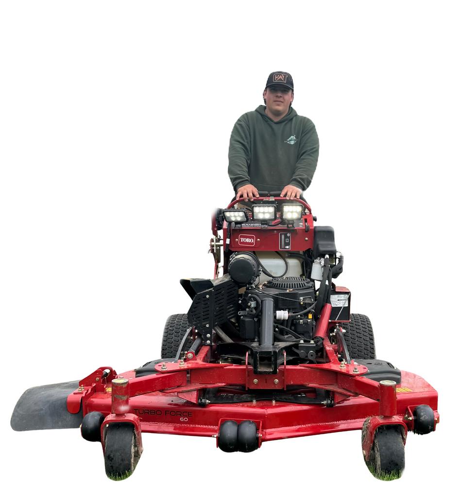 Zak's Stand Up Lawn Mower