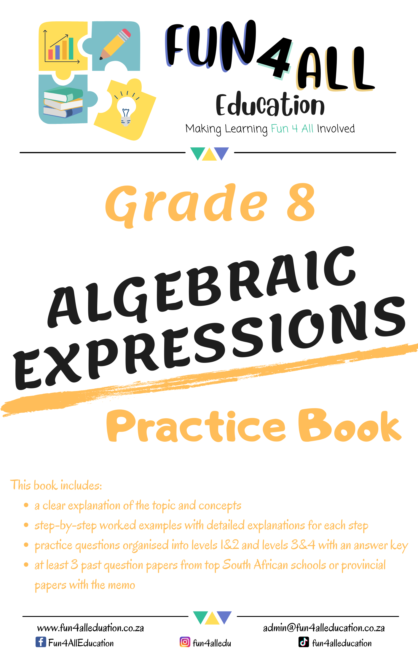 Grade 8 Algebraic Expressions Digital Book