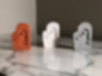 Thumbnail: Statue ABSTRACT FACE ‘Beta’ Colored Cement Home Decor