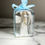 Thumbnail: Party Favor Religious CROSS & Gold Heart - Powder Blue, Beads, Jordan Almonds