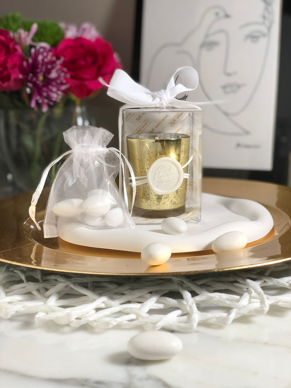 Thumbnail: Bulk Party Favor Mercury Glass Scented Soy Candle 'Silver/Gold' - Votive