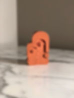 Thumbnail: Statue ABSTRACT FACE ‘Beta’ Colored Cement Home Decor