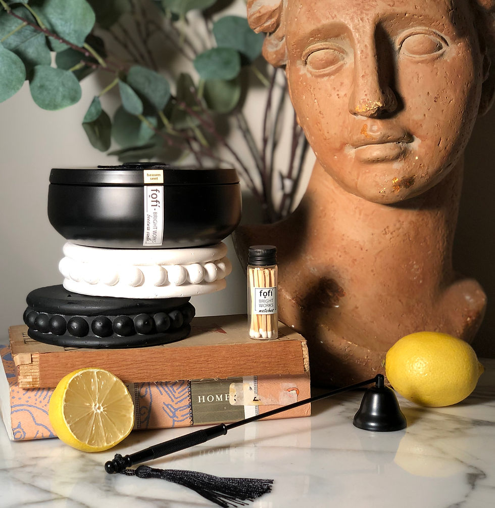 Thumbnail: Matte Black Metal Candle Snuffer with Silk Tassel