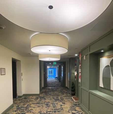 Long hallway at Icon Riverwalk in Plainsboro NJ