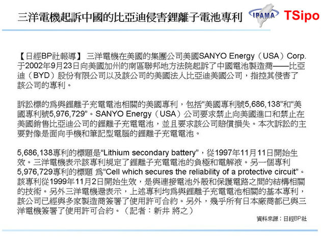 第12期 全球電池王比亞迪 聰明拷貝 突破SONY、TOYOTA專利防護網