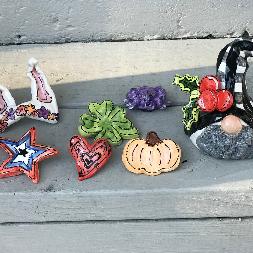 April Seasonal Gnome Clay Class