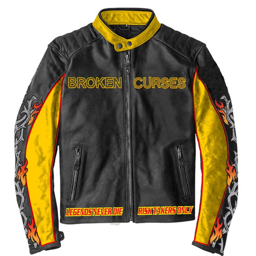 ジャケット・アウター FALLETT Cracked Leather Rider Jacket FALLETT Cracked Leather Rider Jacket メンズ