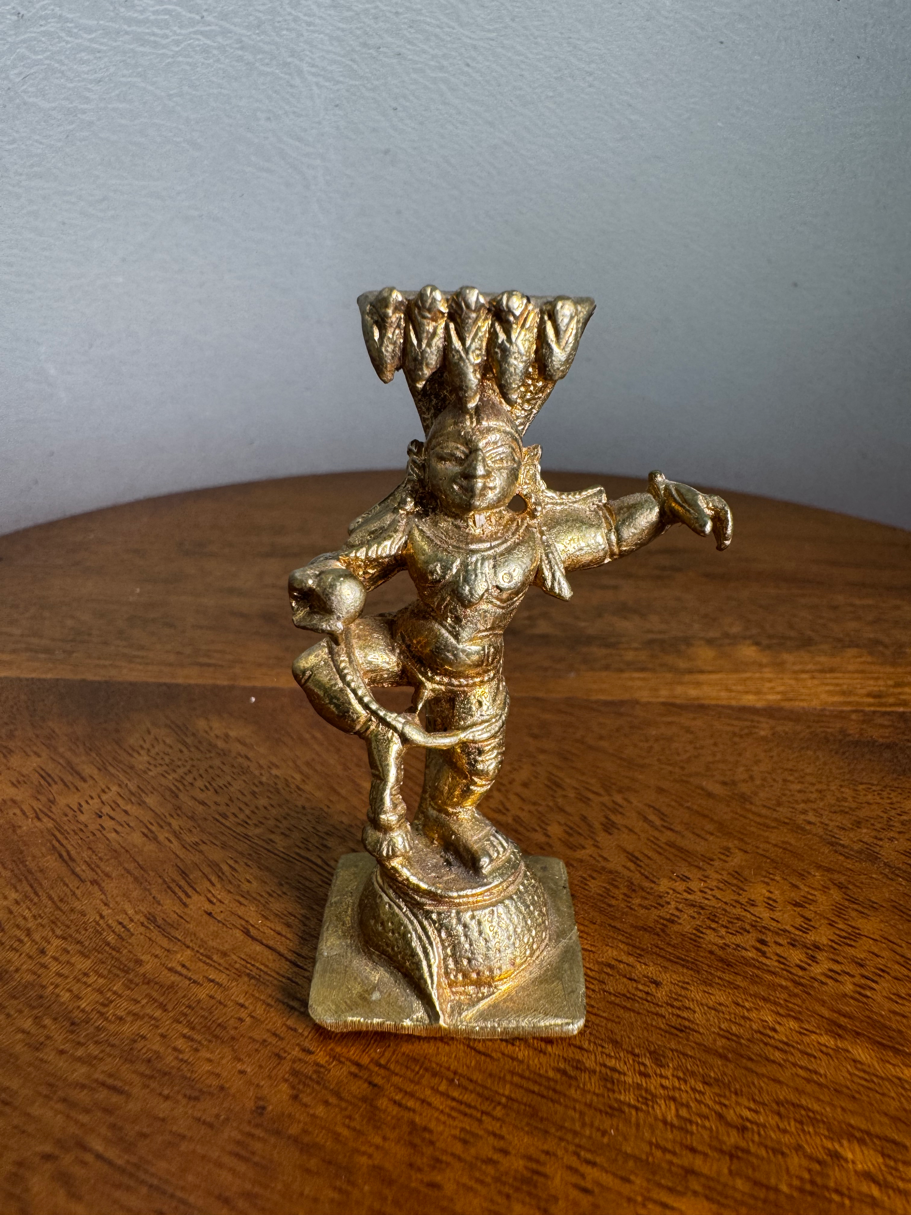 Butterball Narthana Krishna With Naga Shesha - Prasiddh idols present Panchaloha