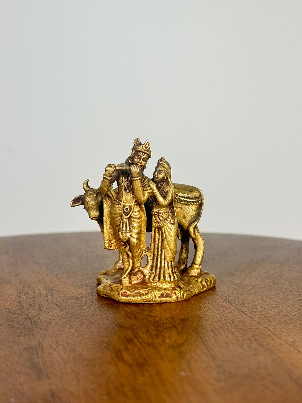 Thumbnail: Radha Krishna - Prasiddh idols presents Panchaloha made museum replicated idol