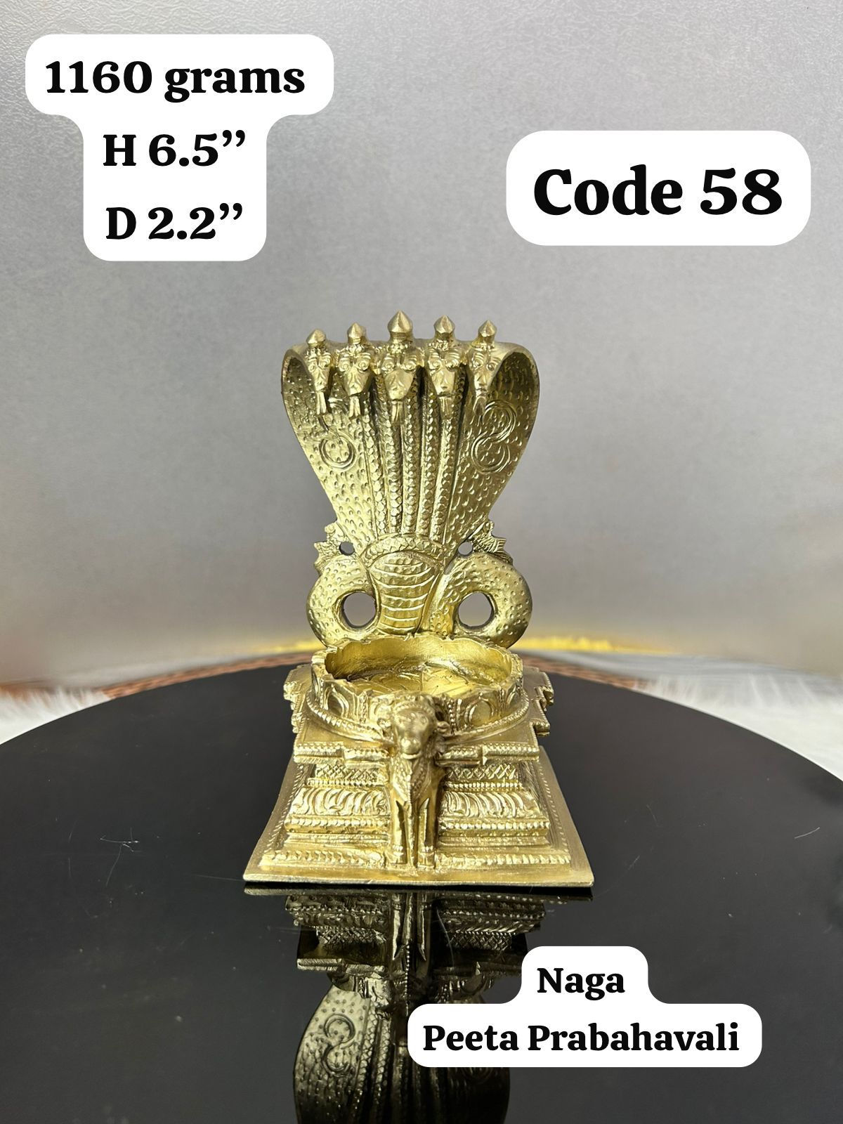 Naga Peeta Prabhavali- Prasiddh Idols Presents Handcrafted Panchaloha Idol