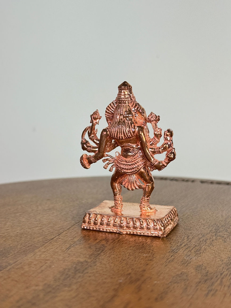 Thumbnail: Miniature Ugra Narasimha Swamy - Prasiddh idols presents copper idol 