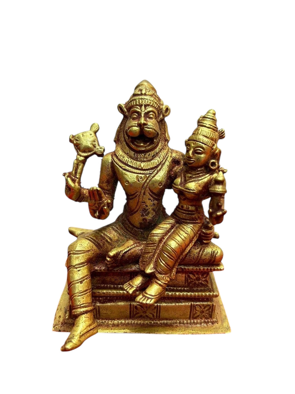 Lakshmi Narasimha - Prasiddh Idols Presents Panchaloha Idol Of Museum Replica
