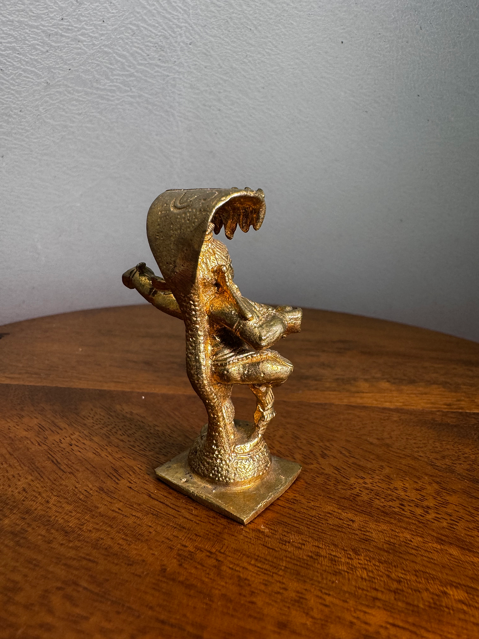 Thumbnail: Butterball Narthana Krishna With Naga Shesha - Prasiddh idols present Panchaloha