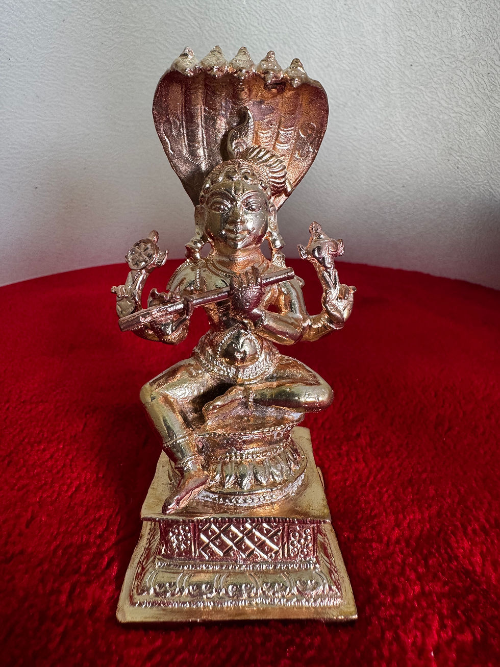 Thumbnail: Chaturbhuja Krishna- Prasiddh idols presents copper idol 