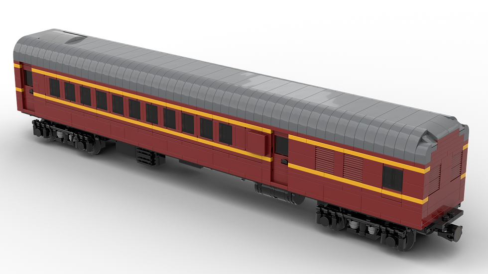 Thumbnail: NSWGR HUB passenger car set - Indian Red