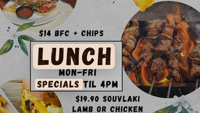 $14 lunch specials
