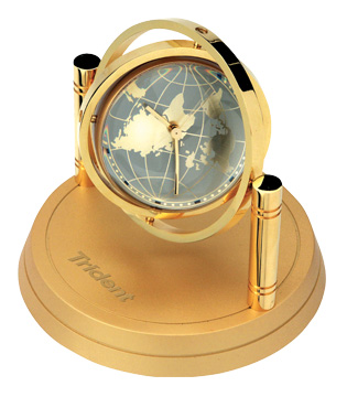 Gold Spinning clock