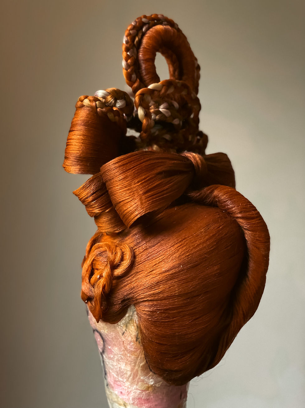 Thumbnail: Large Stiffened Synthetic Hair Bow