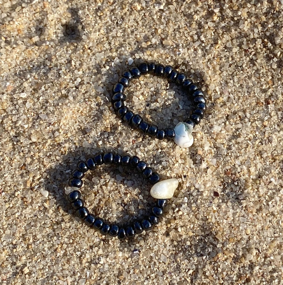 Black Beads Ring