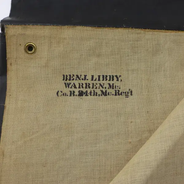 Thumbnail: Identified Portion of Gum Blanket Pvt. Benjamin Libby, 24th Maine Infantry