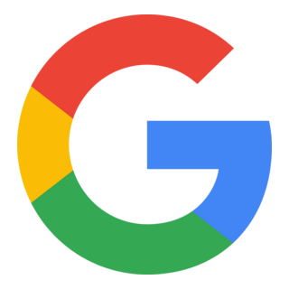 Google’s multicolored “G” logo, featuring blue, red, yellow, and green segments on a light gray background.