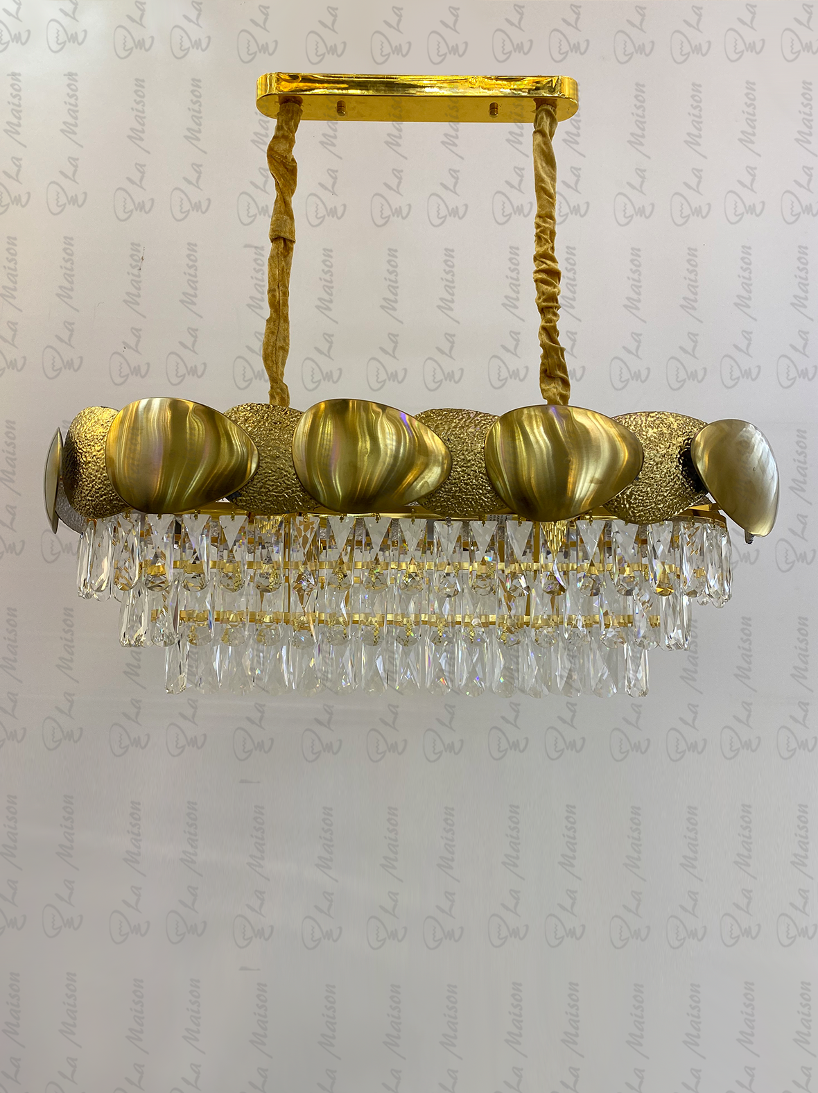 نجفة ذهبى كريستال 80سم