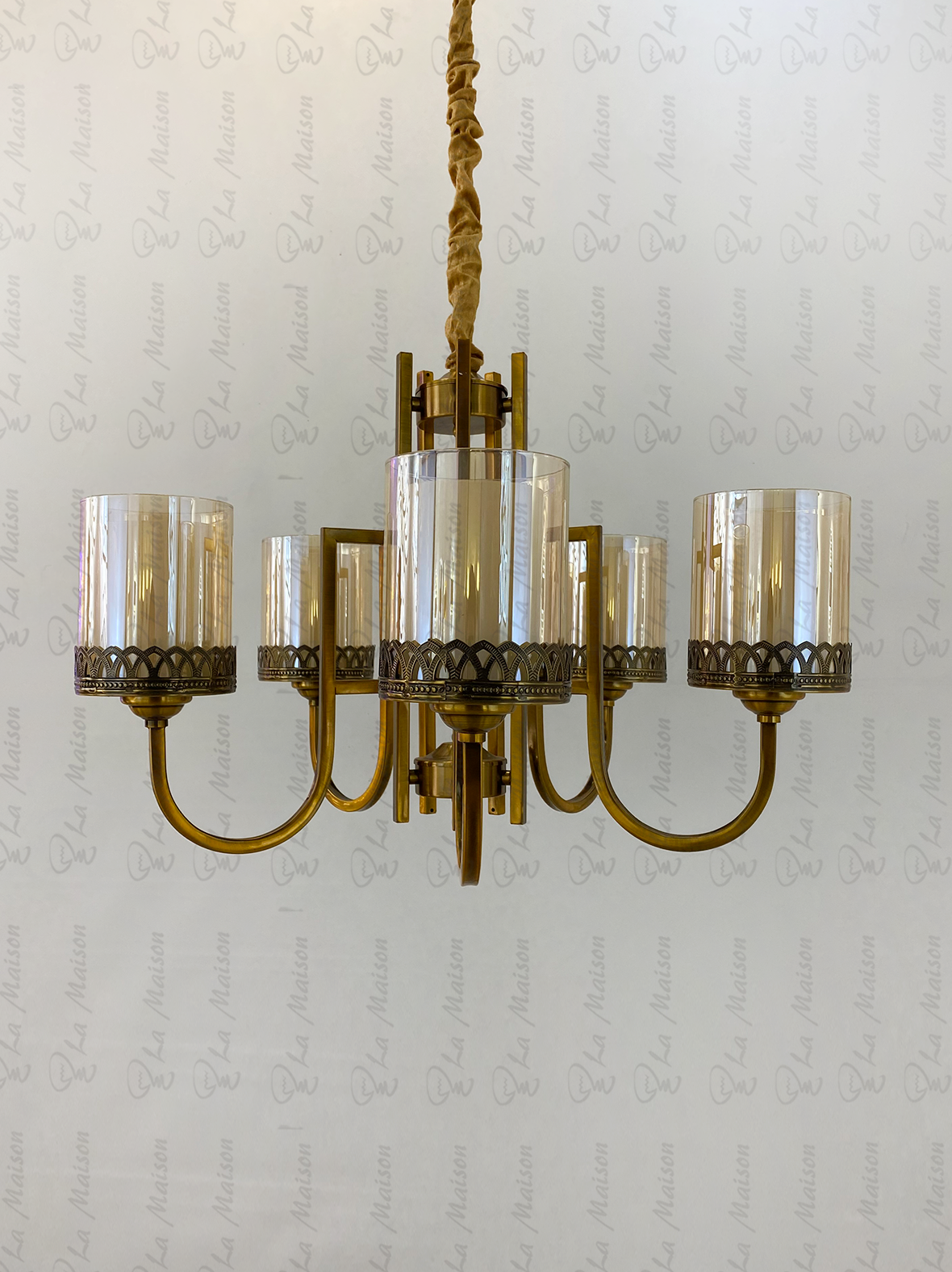 نجفة اوكسيديه كريتال 5 لمبة